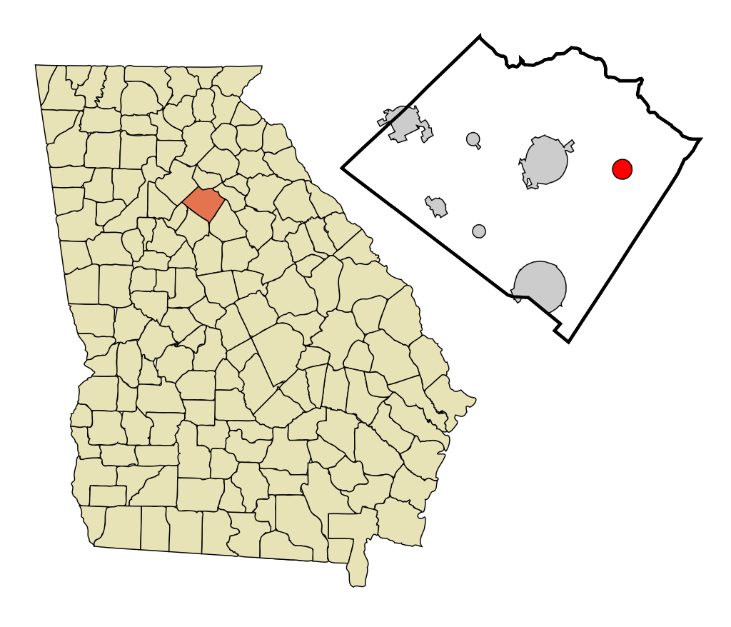 Map of Good Hope, Georgia highlighting local service areas.