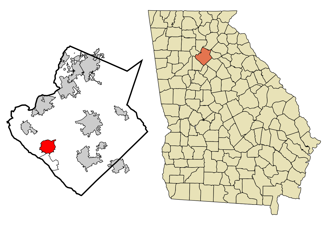 Map of Lilburn, Georgia highlighting local service areas.