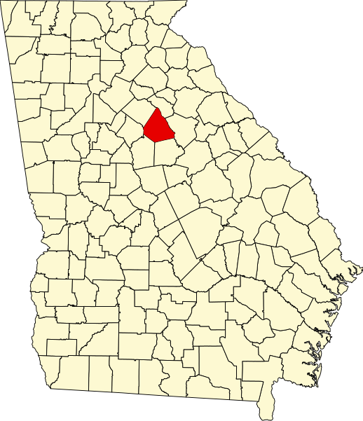 Map of Morgan County, Georgia highlighting local service areas.