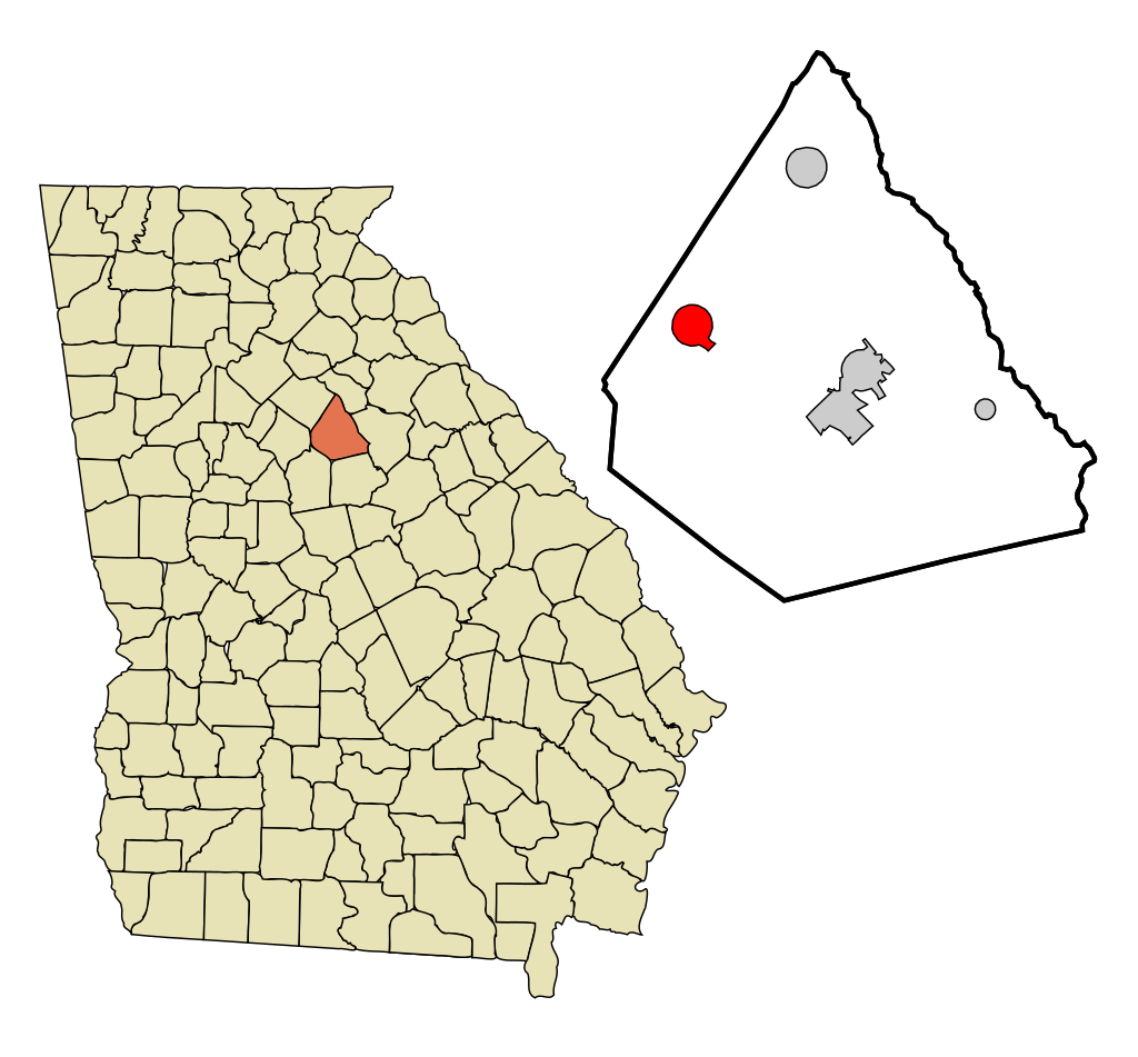 Map of Rutledge, Georgia highlighting local service areas.