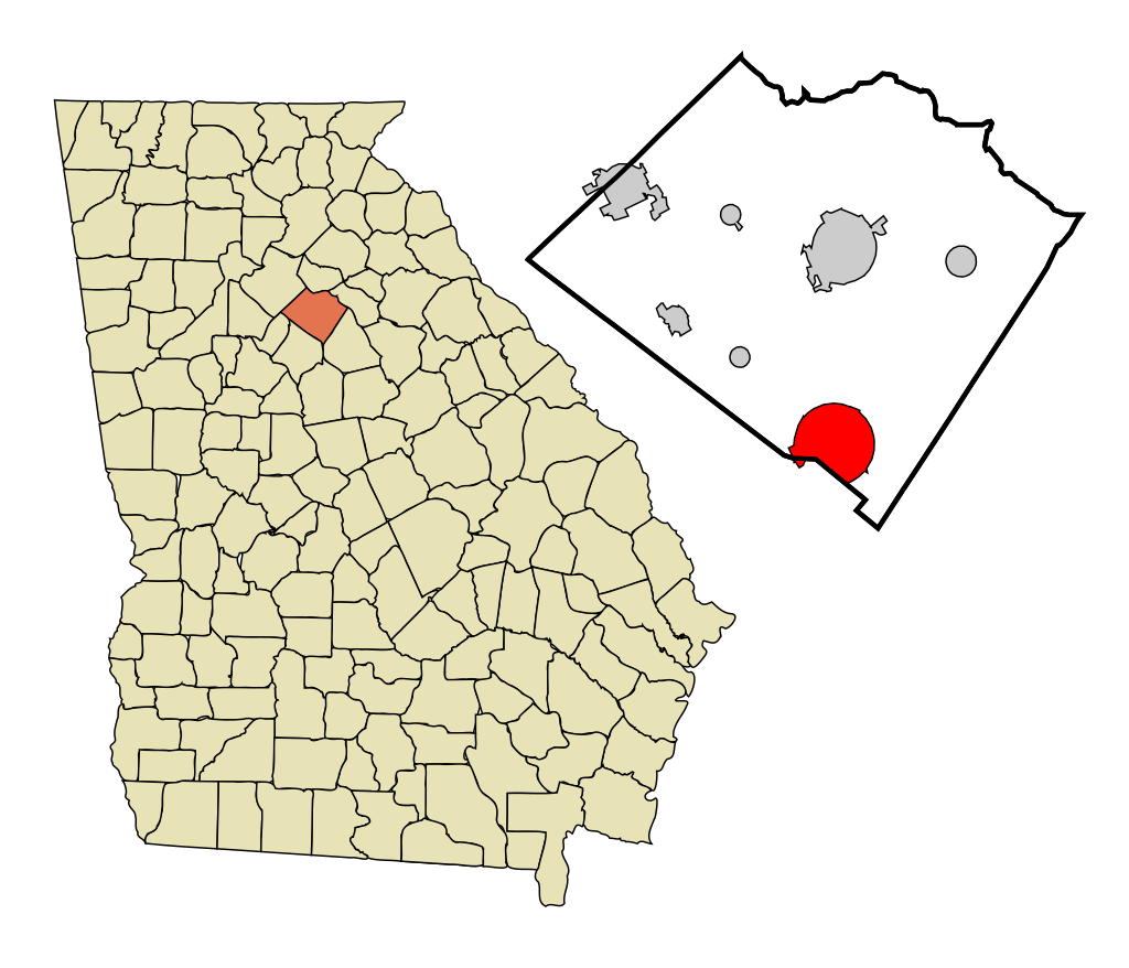 Map of Social Circle, Georgia highlighting local service areas.