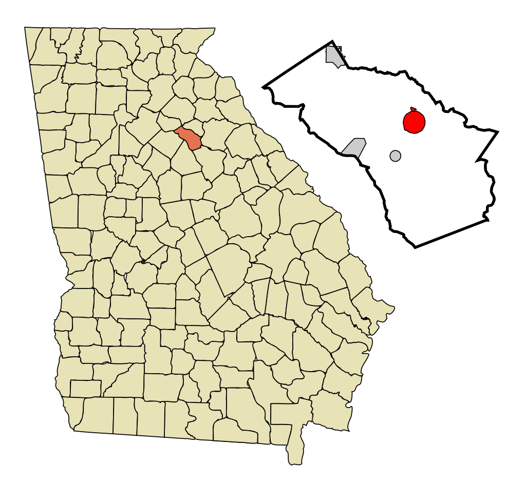 Map of Watkinsville, Georgia highlighting local service areas.